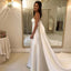 Gorgeous Satin Simple Design Backless Charming Wedding Dresses, FC1586