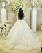 Luxury Lace White A-Line Wedding Dress, Charming Long Sleeve Tulle Wedding Dress, KX1627