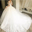 Charming Long Sleeve A-Line Lace Elegant Applique Ball Gown Wedding Dress, FC1633