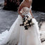 Inexpensive Sweetheart Chiffon A-line Backless Applique Wedding Dresses, FC1902