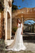 Elegant Lace A-line Backless Long Sleeveless Wedding Dress, FC1985