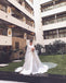 Elegant A-line Long Sleeve Simple Wedding Dresses, FC2027