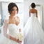 Sweet Heart A-Line Charming Wedding Dress, Tulle Applique Backless Wedding Dress,  LB0784
