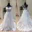 Long Tulle Cheap Applique Wedding Dresses, A-Line Lace Wedding Dresses, KX1092