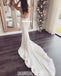 Gorgeous Mermaid Beaded Spaghetti Straps Backless Satin Wedding Dresses, FC4572